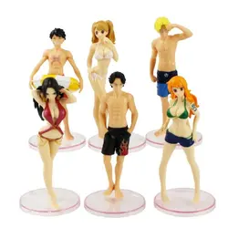 فیگور مدل وان پیس One Piece طرح لباس شنا مجموعه 6 عددی