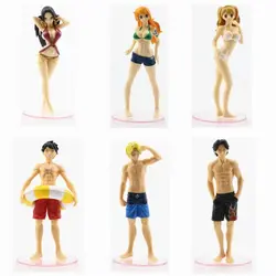 فیگور مدل وان پیس One Piece طرح لباس شنا مجموعه 6 عددی