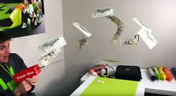تفنگ بازی مدل Super Spray Gun Money