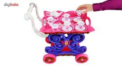 اسباب بازی ست چای خوری و چرخ دستی چای ژیونگ چنگ مدل Beauty Tea Cart Set 008-36A