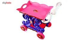 اسباب بازی ست چای خوری و چرخ دستی چای ژیونگ چنگ مدل Beauty Tea Cart Set 008-36A