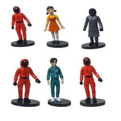 فیگور مدل اسکویید گیم بازی مرکب مجموعه 6 عددی
