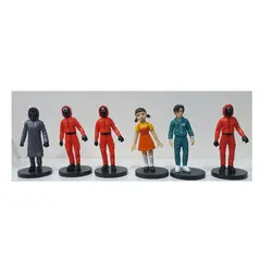 فیگور مدل اسکویید گیم بازی مرکب مجموعه 6 عددی