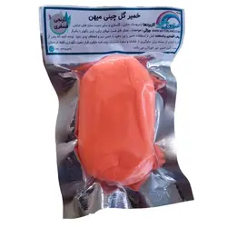 خمیر گل چینی نارنجی فسفری 100g - سرزمین خمیر