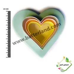 کاتر قلب دوطرفه 3 عددی