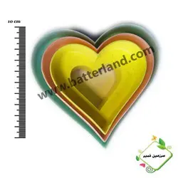 کاتر قلب دوطرفه 3 عددی