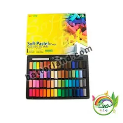 پاستیل گچی 64رنگ نیمه