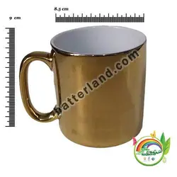 لیوان ماگ طلایی - صنایع دستی خمیری در سرزمین خمیر