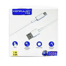 قیمت خرید کابل شارژ و دیتا اصلی کانفلون Konfulon DC04