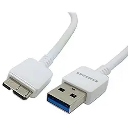 کابل شارژ و دیتای گوشی سامسونگ گلکسی نوت 3 همراه با Usb3