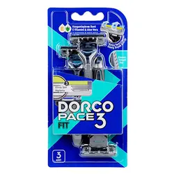 خود تراش 3 لبه دورکو مدل pace3 fit بسته 3 عددی
