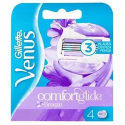 تیغ یدک 3 لبه ژیلت مدل Venus Breeze بسته ‏4 عددی