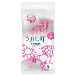 خودتراش 2 لبه Simply Venus ژيلت بسته 5 تایی