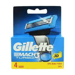 یدک تیغ اصلاح 4 عددی Mach3 Turbo ژیلت