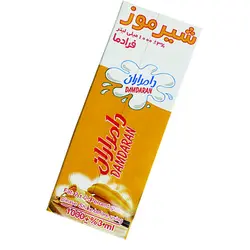 خرید شیر موز نیم چرب دامداران - 1000 میلی لیتر