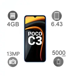 گوشی موبایل POCO مدل C3 M2006C3MI دو سیم‌ کارت ظرفیت 64 گیگابایت و رم 4 گیگابایت
