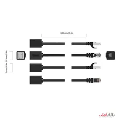 پچ کورد CAT6 افزایش طول اوریکو مدل PUG-MTC6 طول 1 متر