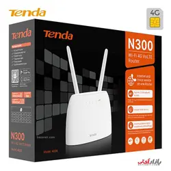 مودم روتر 4G LTE رومیزی وایرلس N300 تندا مدل Tenda 4G06