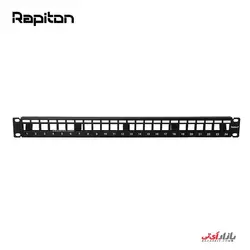 پچ پنل 24 پورت شبکه بدون کیستون رپیتون مدل Rapiton RP-PP24-UL1