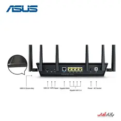 روتر وایرلس AC3200 ایسوس مدل ASUS RT-AC3200