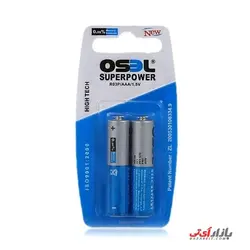 باتری نیم قلمی اوسل مدل OSEL R03P بسته 2 عددی