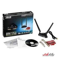 کارت شبکه PCI Express وایرلس AC3100 ایسوس مدل ASUS PCE-AC56