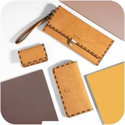 کیف پول ساینا چرم کتی تریشه دوزی ۲۰۷