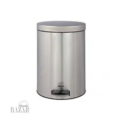 سطل زباله پدالدار 6 لیتری تمام استیل بهازکالا