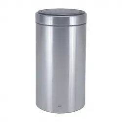 سطل زباله 45 لیتری بادبزنی نقره ای بهازکالا
