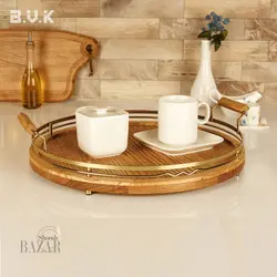 سینی گرد بی وی کی طرح کاریزما طلایی کد 411838