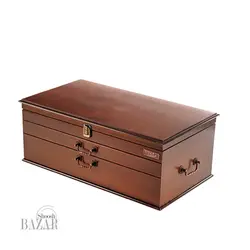 سرویس قاشق و چنگال 124 پارچه ناب استیل مدل فلورانس