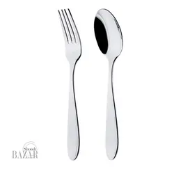 سرویس قاشق و چنگال ۹۸ پارچه ناب استیل مدل ورونا
