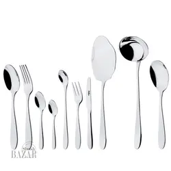 سرویس قاشق و چنگال ۹۸ پارچه ناب استیل مدل ورونا