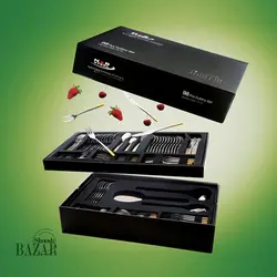 سرویس قاشق و چنگال ۹۸ پارچه ناب استیل مدل امپریال