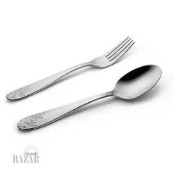 سرویس قاشق و چنگال ۹۸ پارچه ناب استیل مدل امپریال
