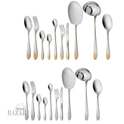 سرویس قاشق و چنگال ۹۸ پارچه ناب استیل مدل امپریال