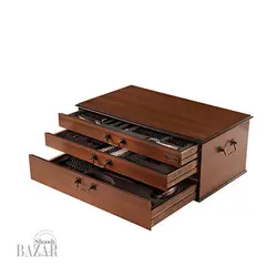 سرویس قاشق و چنگال 116 پارچه ناب استیل مدل ورونا