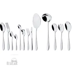 سرویس قاشق و چنگال 116 پارچه ناب استیل مدل ورونا