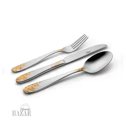 سرویس قاشق و چنگال 116پارچه ناب استیل مدل امپریال جعبه چوبی