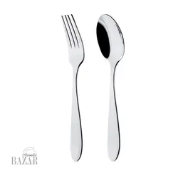 سرویس قاشق و چنگال 86 پارچه ناب استیل مدل ورونا
