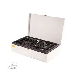 سرویس قاشق و چنگال 86 پارچه ناب استیل مدل ورونا