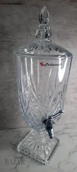 کلمن شیشه ای 3.5 لیتر پاشاسازه طرح 22