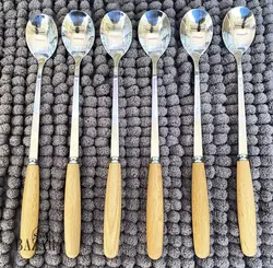 قاشق چای خوری دسته بامبو