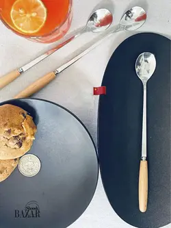 قاشق چای خوری دسته بامبو