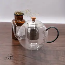 قوری پیرکس دسته دودی بی وی کی کد324336