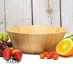 کاسه گرد آجیل بامبو متوسط