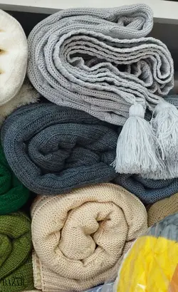 شال مبل 140*170 طرح دار الوان