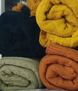 شال مبل 140*170 طرح دار الوان