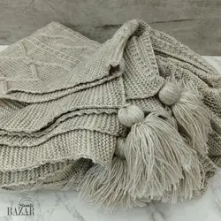 شال مبل 140*170 طرح دار الوان