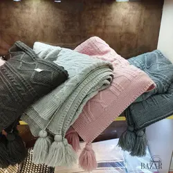 شال مبل 140*170 طرح دار الوان